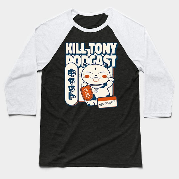 Kill Tony Comedy Cat Baseball T-Shirt by TeeTrendz